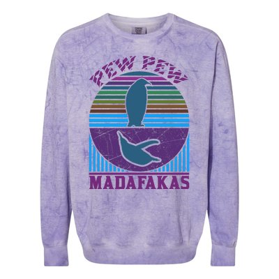 Pew Pew Madafakas Colorblast Crewneck Sweatshirt