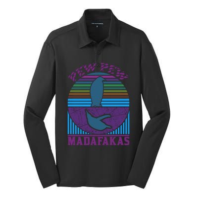 Pew Pew Madafakas Silk Touch Performance Long Sleeve Polo