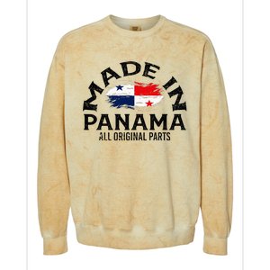 Panama Panamanian Made Flag Colorblast Crewneck Sweatshirt