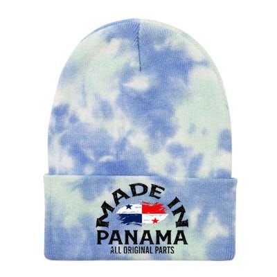 Panama Panamanian Made Flag Tie Dye 12in Knit Beanie