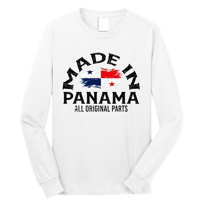 Panama Panamanian Made Flag Long Sleeve Shirt