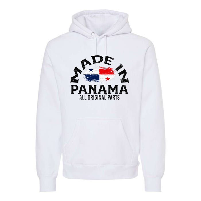 Panama Panamanian Made Flag Premium Hoodie