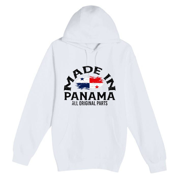 Panama Panamanian Made Flag Premium Pullover Hoodie