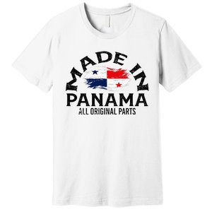 Panama Panamanian Made Flag Premium T-Shirt