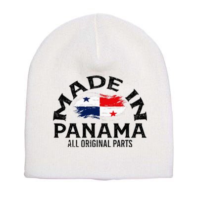 Panama Panamanian Made Flag Short Acrylic Beanie