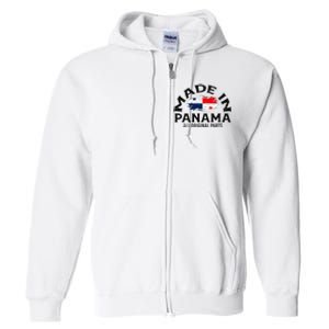 Panama Panamanian Made Flag Full Zip Hoodie