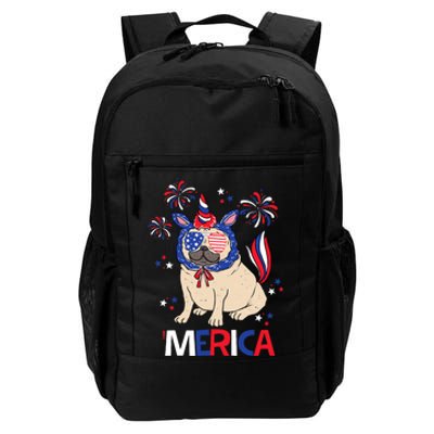 Patriotic Pug Merica 4th July Daily Commute Backpack