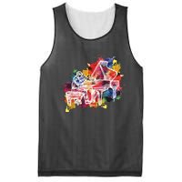 Piano Pianist Musician Gift Instrument Mesh Reversible Basketball Jersey Tank