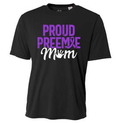 Proud Preemie Mom Premature Birth Mom Prematurity Awareness Cooling Performance Crew T-Shirt