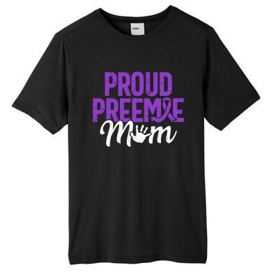 Proud Preemie Mom Premature Birth Mom Prematurity Awareness Tall Fusion ChromaSoft Performance T-Shirt