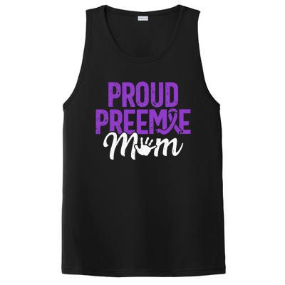 Proud Preemie Mom Premature Birth Mom Prematurity Awareness PosiCharge Competitor Tank