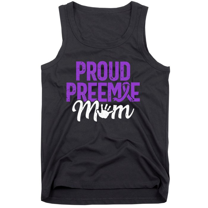 Proud Preemie Mom Premature Birth Mom Prematurity Awareness Tank Top