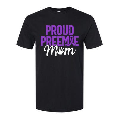 Proud Preemie Mom Premature Birth Mom Prematurity Awareness Softstyle CVC T-Shirt