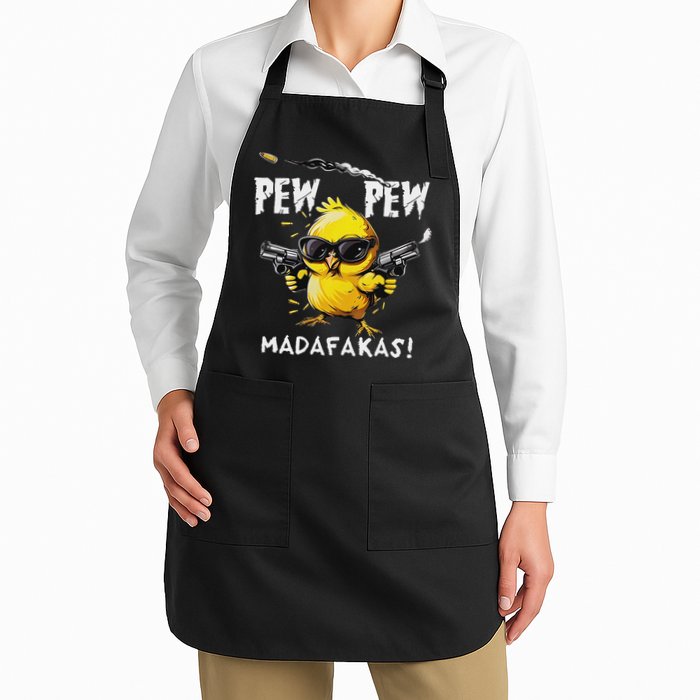 Pew Pew Madafakas Full-Length Apron With Pockets