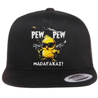 Pew Pew Madafakas Flat Bill Trucker Hat