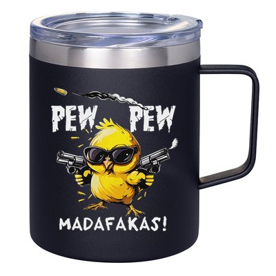 Pew Pew Madafakas 12oz Stainless Steel Coffee Mug
