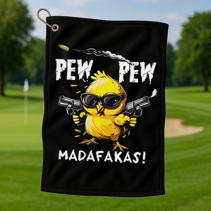 Pew Pew Madafakas Golf Towel