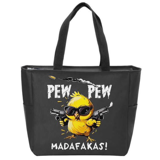 Pew Pew Madafakas Zip Tote Bag
