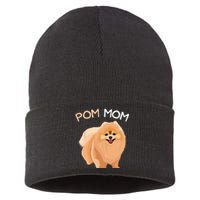 Pomeranian Pom Mom Dog Mama Sustainable Knit Beanie