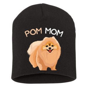 Pomeranian Pom Mom Dog Mama Short Acrylic Beanie