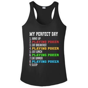 Poker Player My Perfect Day Poker Game Casino Poker Day Plan Gift Ladies PosiCharge Competitor Racerback Tank