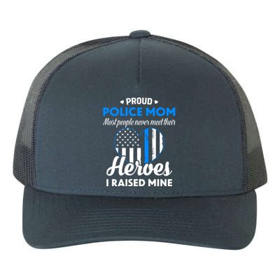 Proud Police Mom Law Enforcement Mother's Day Gift Yupoong Adult 5-Panel Trucker Hat