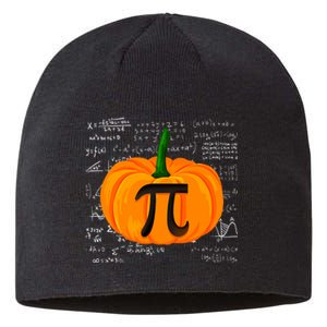 Pumpkin Pie Math Funny Halloween Thanksgiving Pi Day Sustainable Beanie