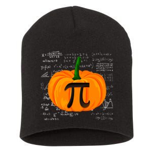 Pumpkin Pie Math Funny Halloween Thanksgiving Pi Day Short Acrylic Beanie