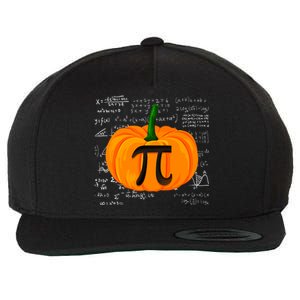 Pumpkin Pie Math Funny Halloween Thanksgiving Pi Day Wool Snapback Cap