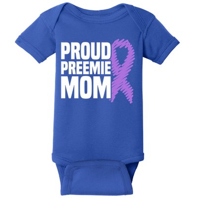 Proud Preemie Mom Nicu Premature Birth Prematurity Awareness Gift Baby Bodysuit