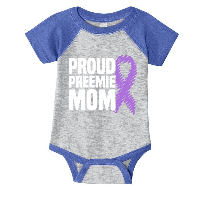 Proud Preemie Mom Nicu Premature Birth Prematurity Awareness Gift Infant Baby Jersey Bodysuit