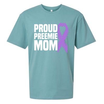 Proud Preemie Mom Nicu Premature Birth Prematurity Awareness Gift Sueded Cloud Jersey T-Shirt