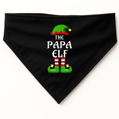 Papa Pajama Matching Group Christmas Holiday Funny Gift Cute Gift USA-Made Doggie Bandana