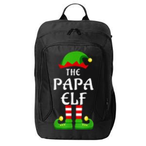 Papa Pajama Matching Group Christmas Holiday Funny Gift Cute Gift City Backpack