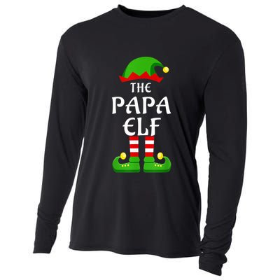 Papa Pajama Matching Group Christmas Holiday Funny Gift Cute Gift Cooling Performance Long Sleeve Crew
