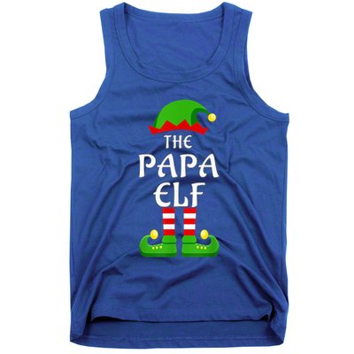 Papa Pajama Matching Group Christmas Holiday Funny Gift Cute Gift Tank Top