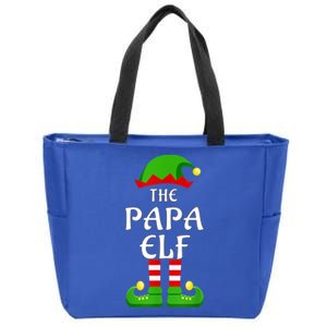 Papa Pajama Matching Group Christmas Holiday Funny Gift Cute Gift Zip Tote Bag