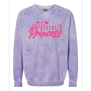 Passenger Princess Meme Women Passenger Seat Princess Colorblast Crewneck Sweatshirt