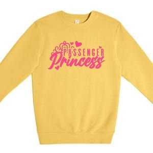 Passenger Princess Meme Women Passenger Seat Princess Premium Crewneck Sweatshirt