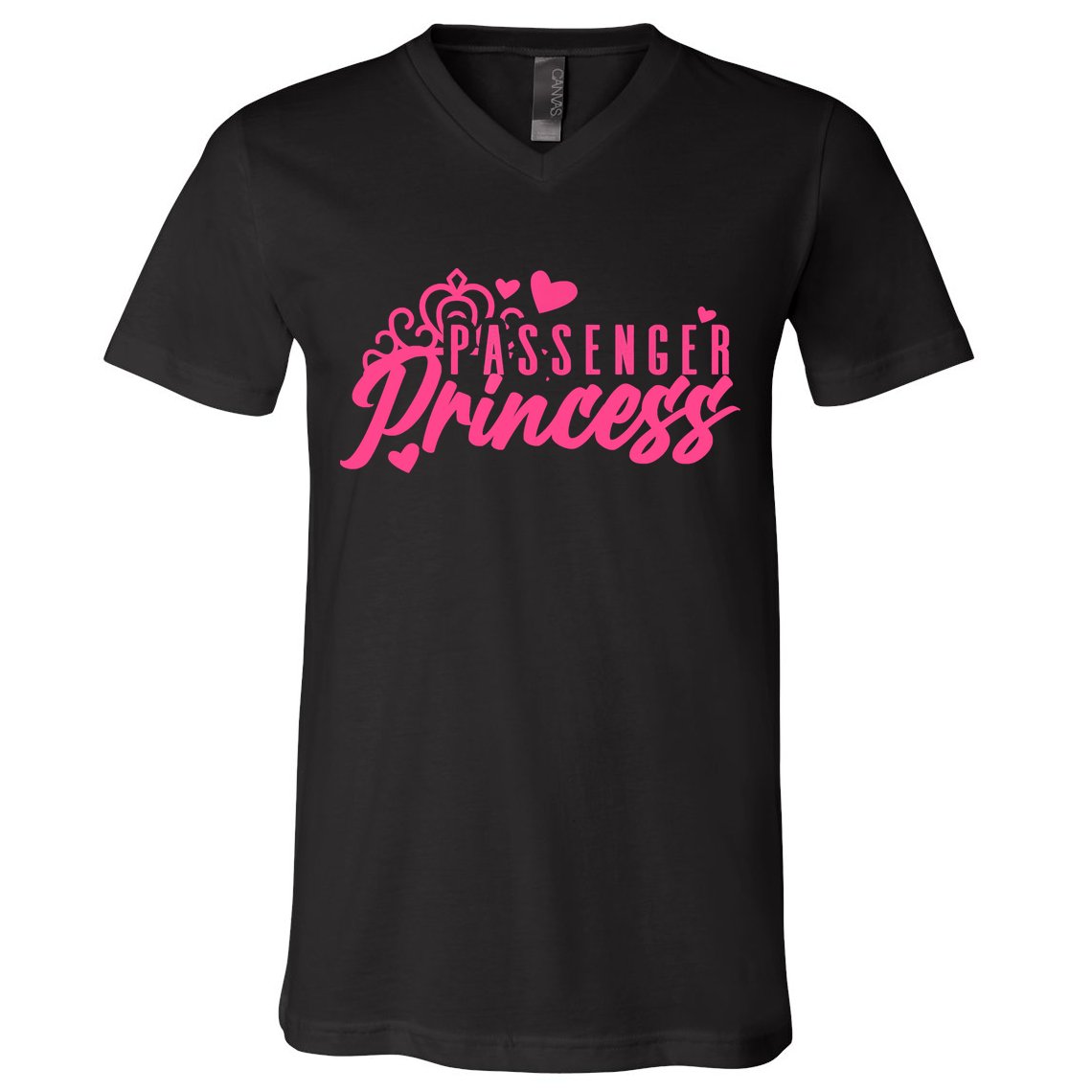 Passenger Princess Meme Women Passenger Seat Princess V-Neck T-Shirt