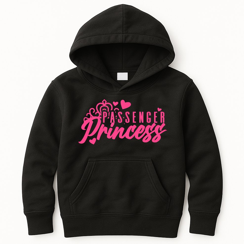 Passenger Princess Meme Women Passenger Seat Princess Kids Hoodie