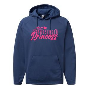 Passenger Princess Meme Women Passenger Seat Princess Performance Fleece Hoodie