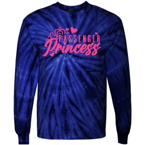 Passenger Princess Meme Women Passenger Seat Princess Tie-Dye Long Sleeve Shirt