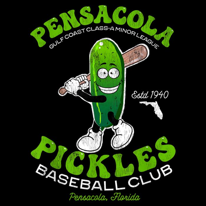 Pensacola Pickles Minor League Retro Baseball Team Cooling Performance Crew T-Shirt