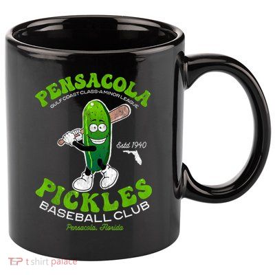 Pensacola Pickles Minor League Retro Baseball Team 11oz C Handle Ceramic Mug