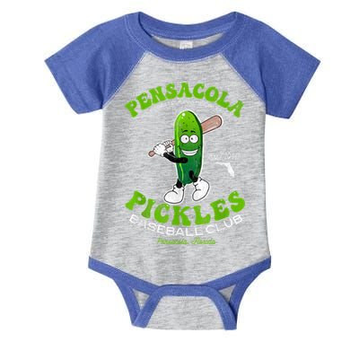 Pensacola Pickles Minor League Retro Baseball Team Infant Baby Jersey Bodysuit