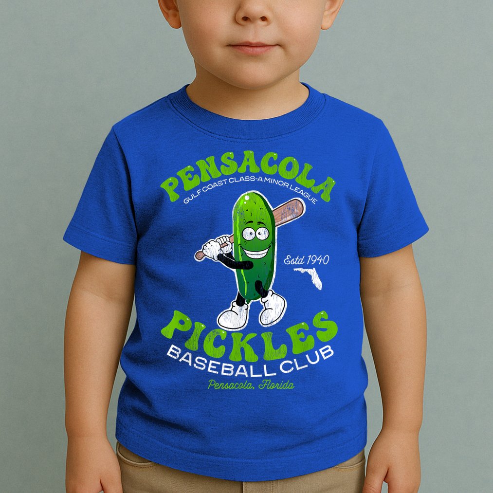 Pensacola Pickles Minor League Retro Baseball Team Toddler T-Shirt