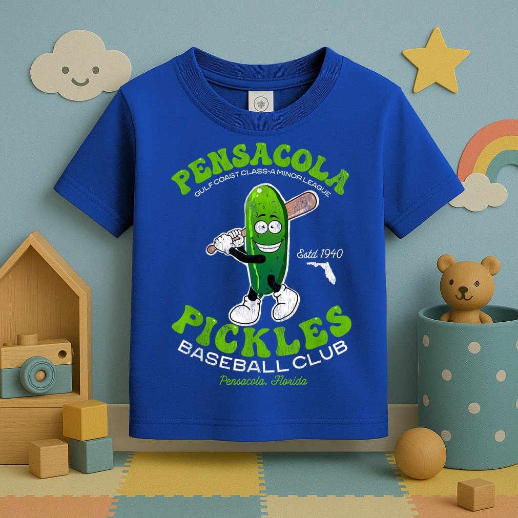 Pensacola Pickles Minor League Retro Baseball Team Toddler T-Shirt