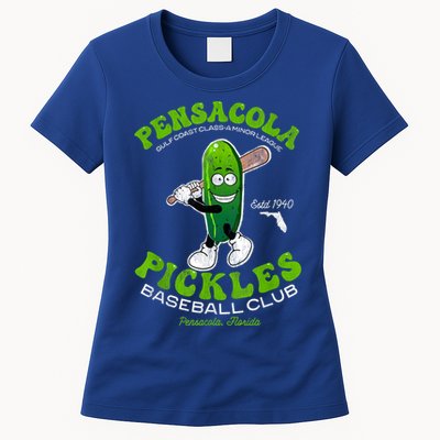 Pensacola Pickles Minor League Retro Baseball Team Womens T-Shirt