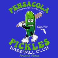 Pensacola Pickles Minor League Retro Baseball Team Women's V-Neck T-Shirt